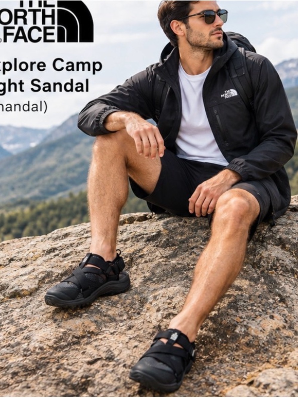 The North Face Black Men's Trail Camp Sandal-Sneaker Hybrid ( Unisex)